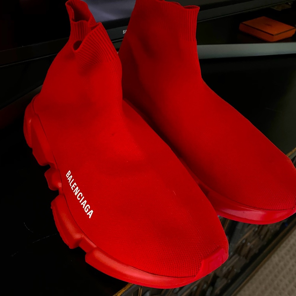 Balenciaga Sneakers (All Red Speed Trainers)